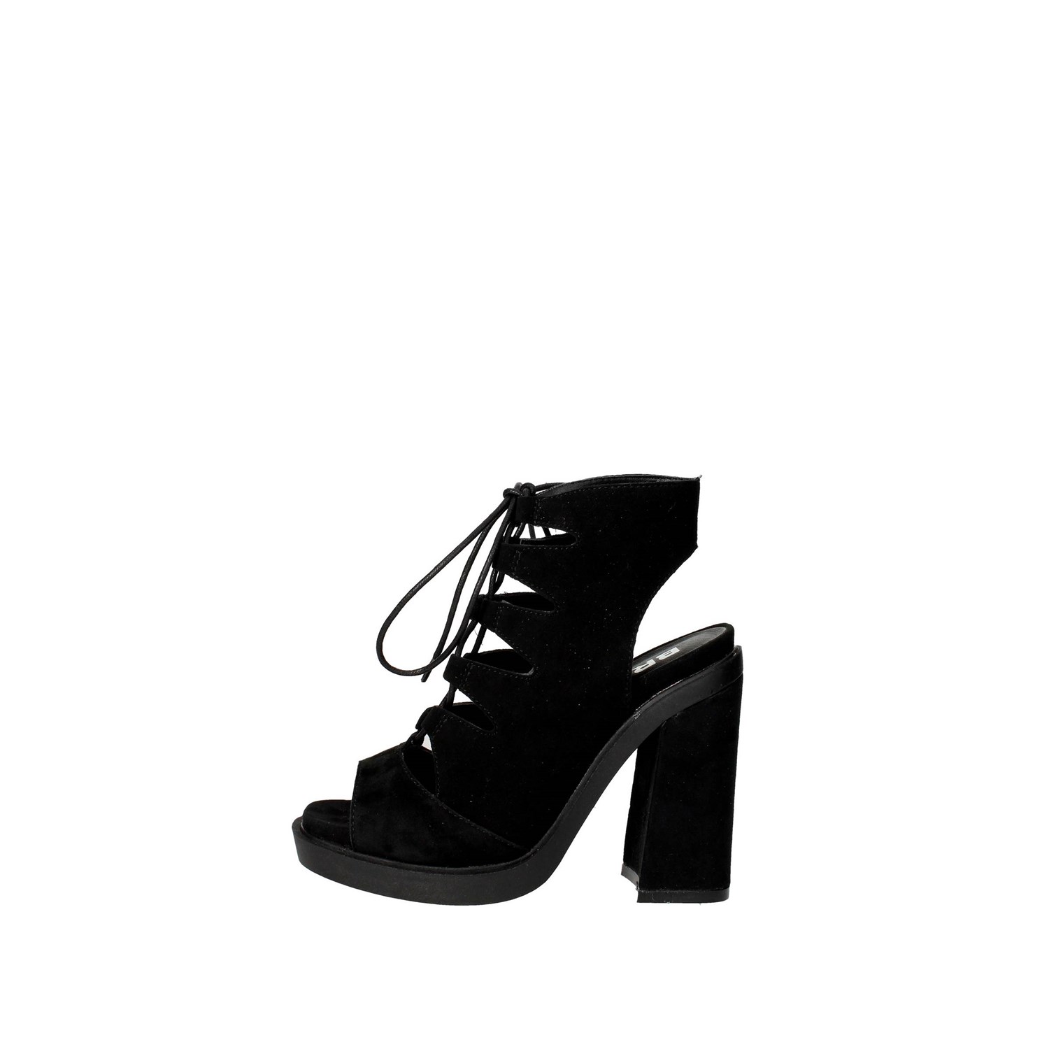 Bronx Heeled Sandals Black Bronx Shoes Heeled Sandals Black 84443-D