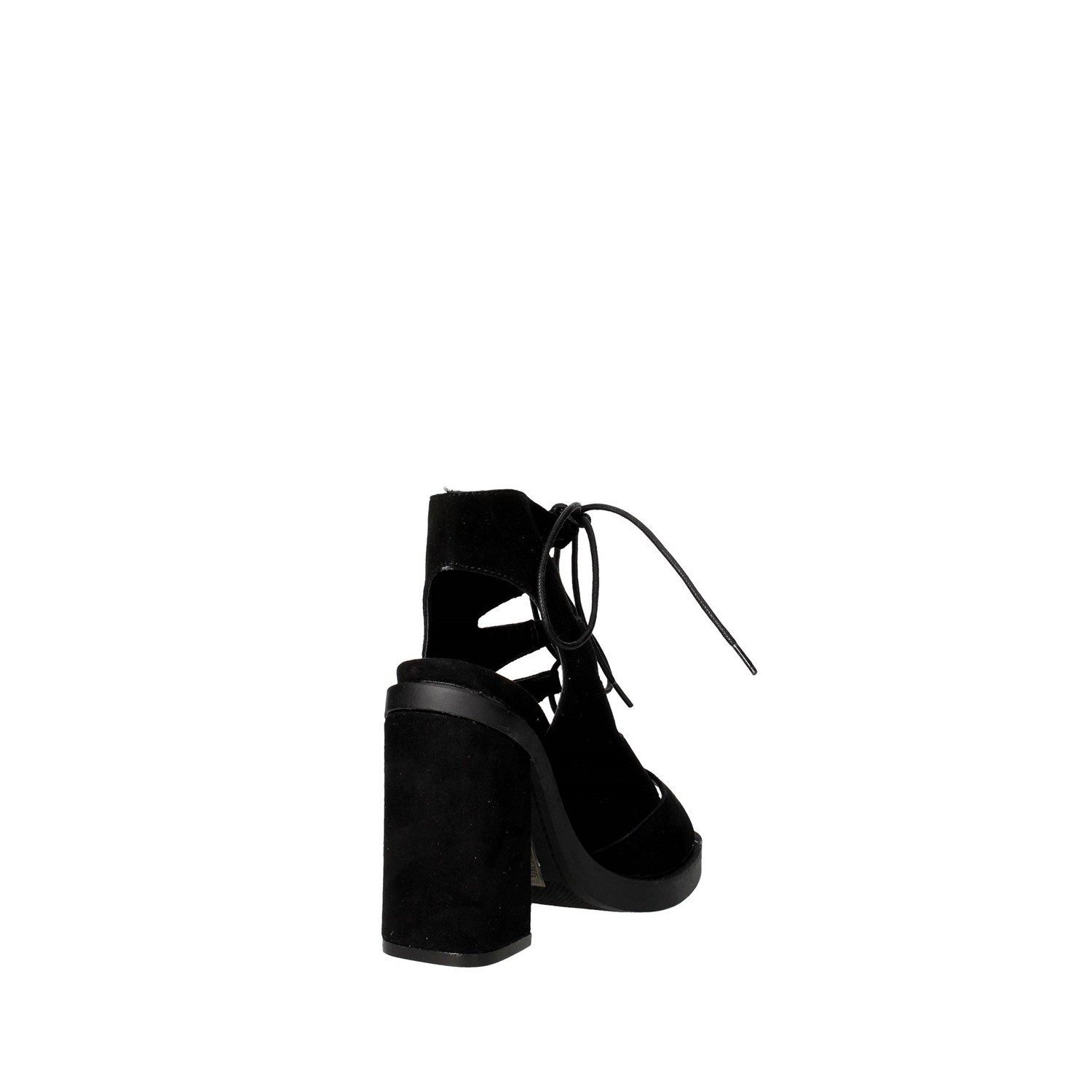 Bronx Heeled Sandals Black Bronx Shoes Heeled Sandals Black 84443-D