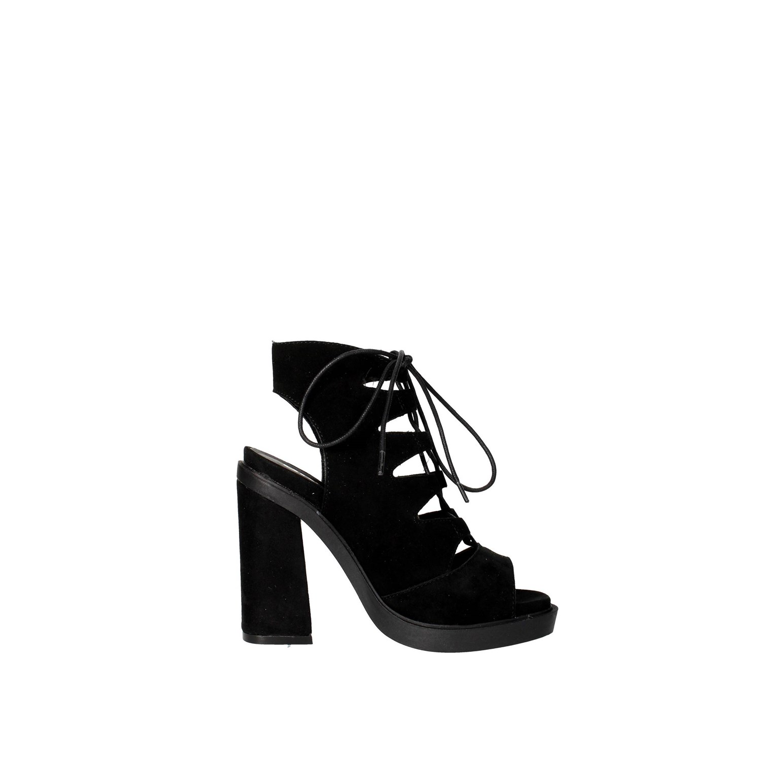 Bronx Heeled Sandals Black Bronx Shoes Heeled Sandals Black 84443-D
