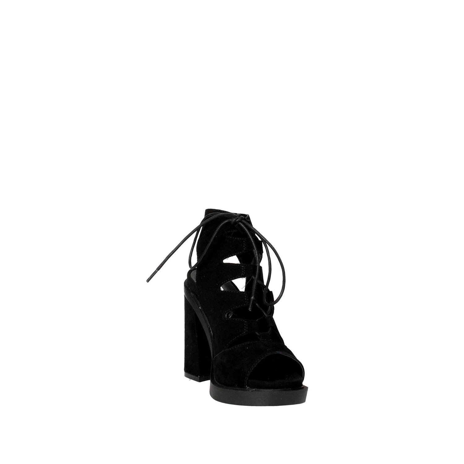 Bronx Heeled Sandals Black Bronx Shoes Heeled Sandals Black 84443-D