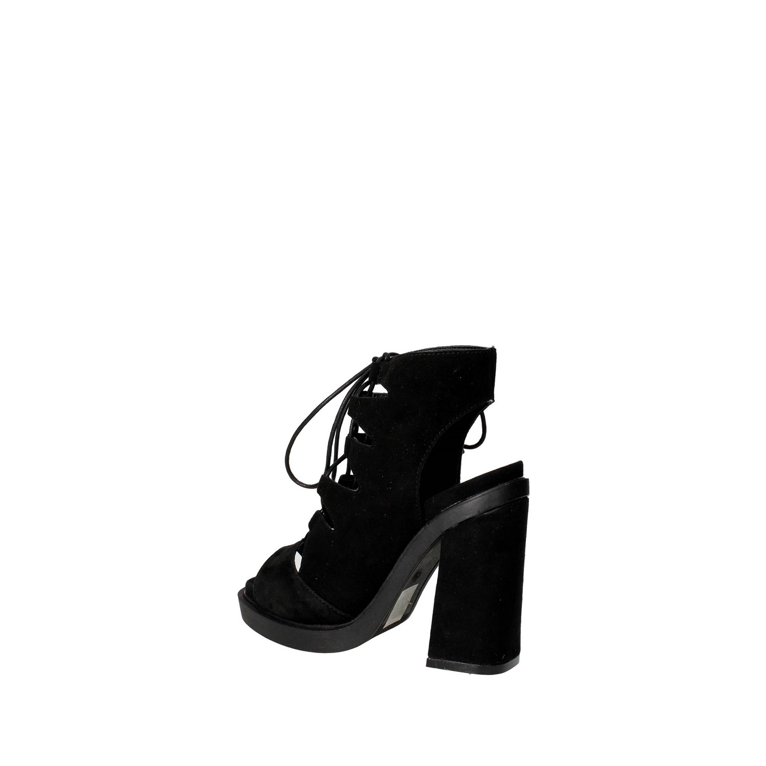 Bronx Heeled Sandals Black Bronx Shoes Heeled Sandals Black 84443-D
