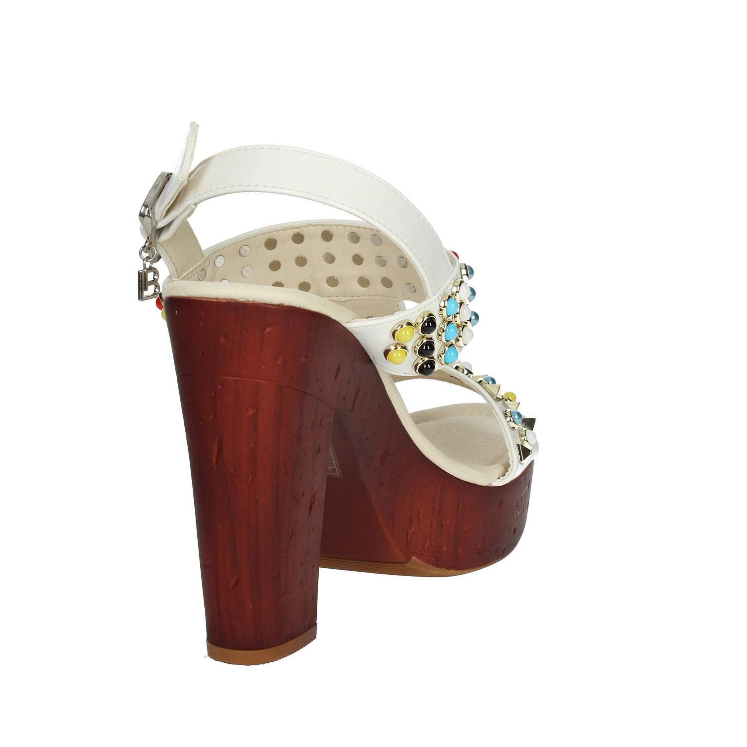 Laura Biagiotti Heeled Sandals White Laura Biagiotti Shoes Heeled Sandals White 1010-X3