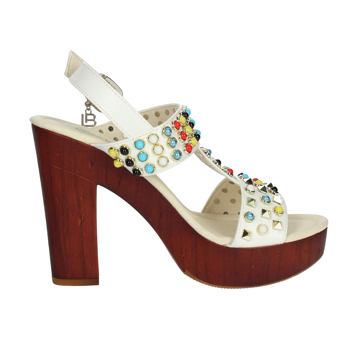 Laura Biagiotti Heeled Sandals White Laura Biagiotti Shoes Heeled Sandals White 1010-X3