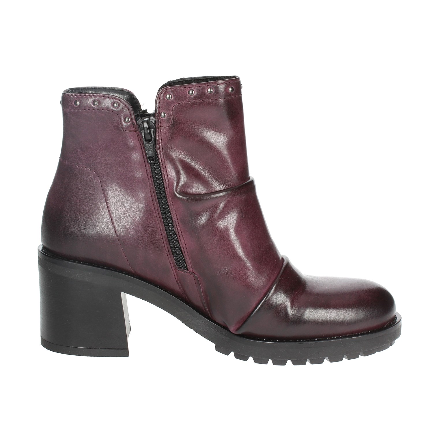 Marko' Heeled Ankle Boots Burgundy Marko' Shoes Heeled Ankle Boots Burgundy 857020