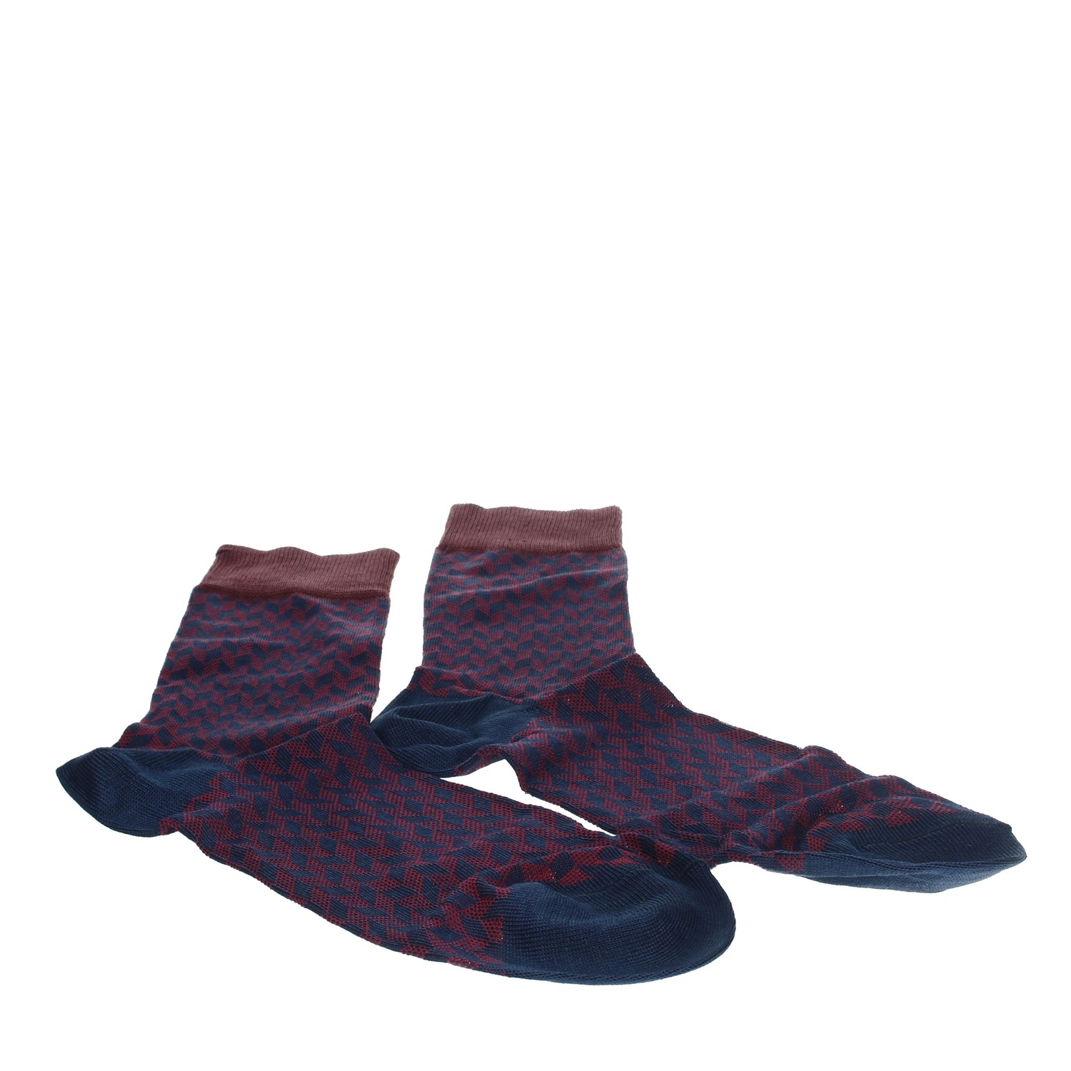 Alv By Alviero Martini Socks Blue/Red Alv By Alviero Martini Accessories Socks Blue/Red ALV4054