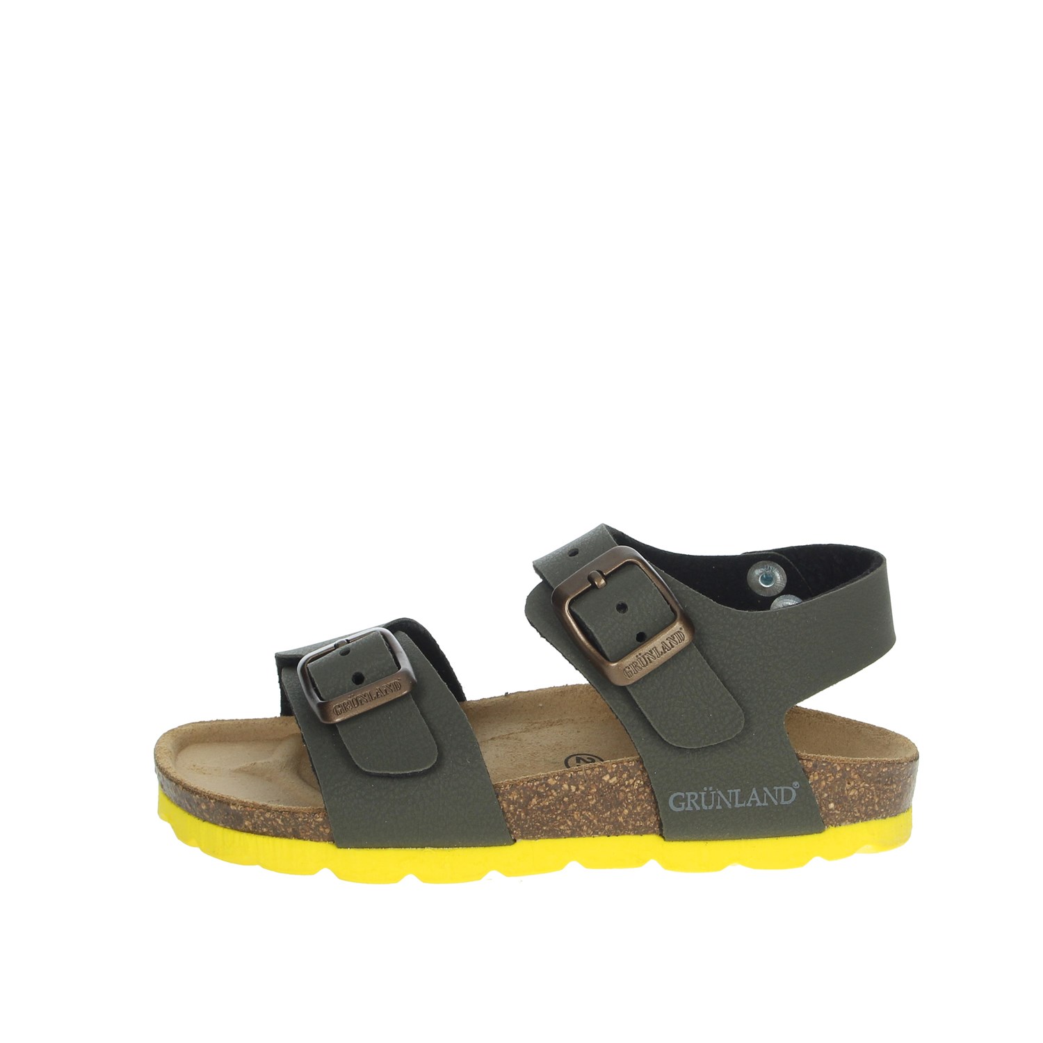 Grunland Flat Sandals Dark Green Grunland Shoes Flat Sandals Dark Green SB0901-40