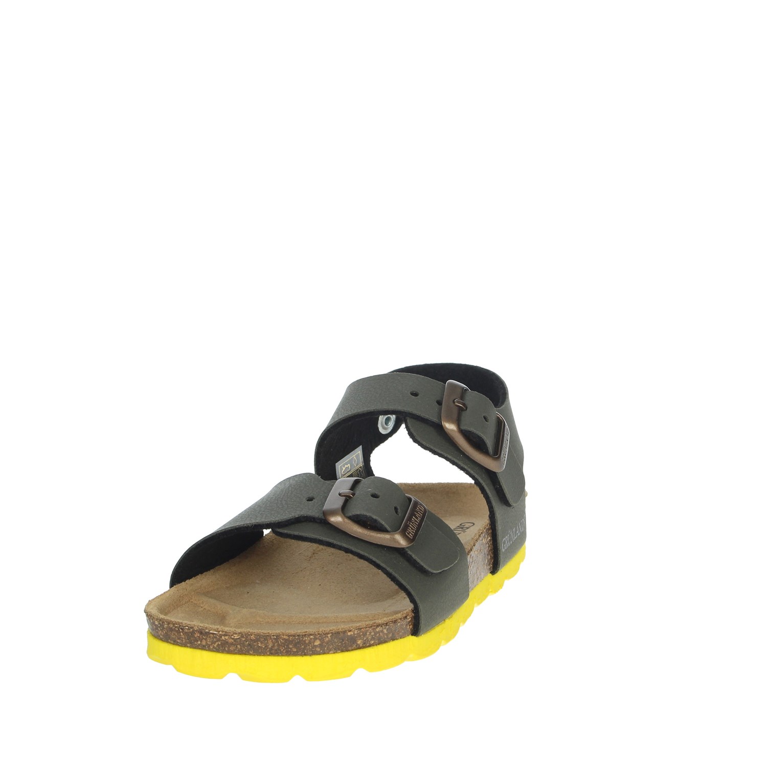Grunland Flat Sandals Dark Green Grunland Shoes Flat Sandals Dark Green SB0901-40