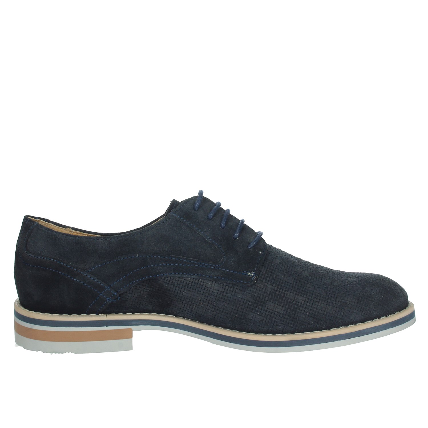 Genus Millennium Brogue Blue Genus Millennium Shoes Brogue Blue 14611