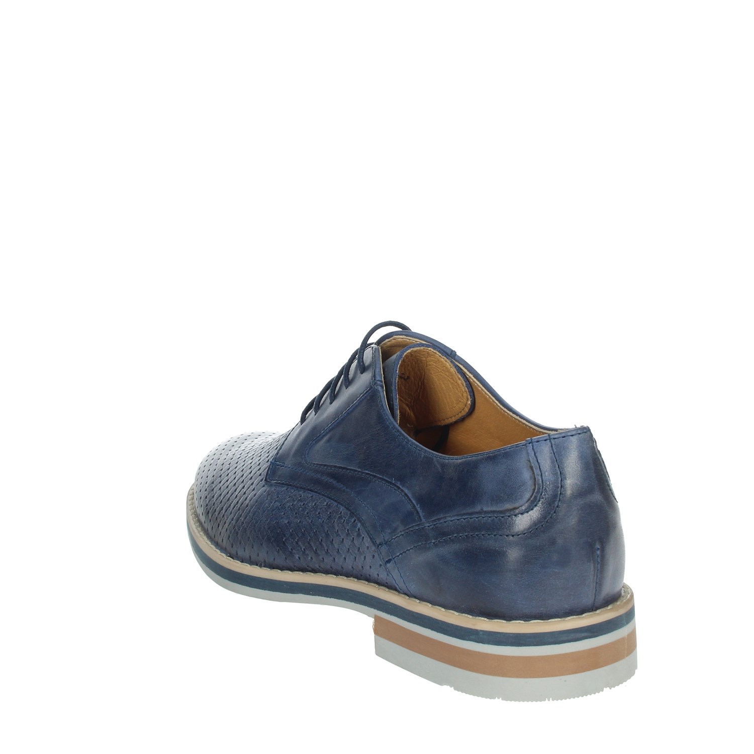 Genus Millennium Brogue Blue Genus Millennium Shoes Brogue Blue 14601