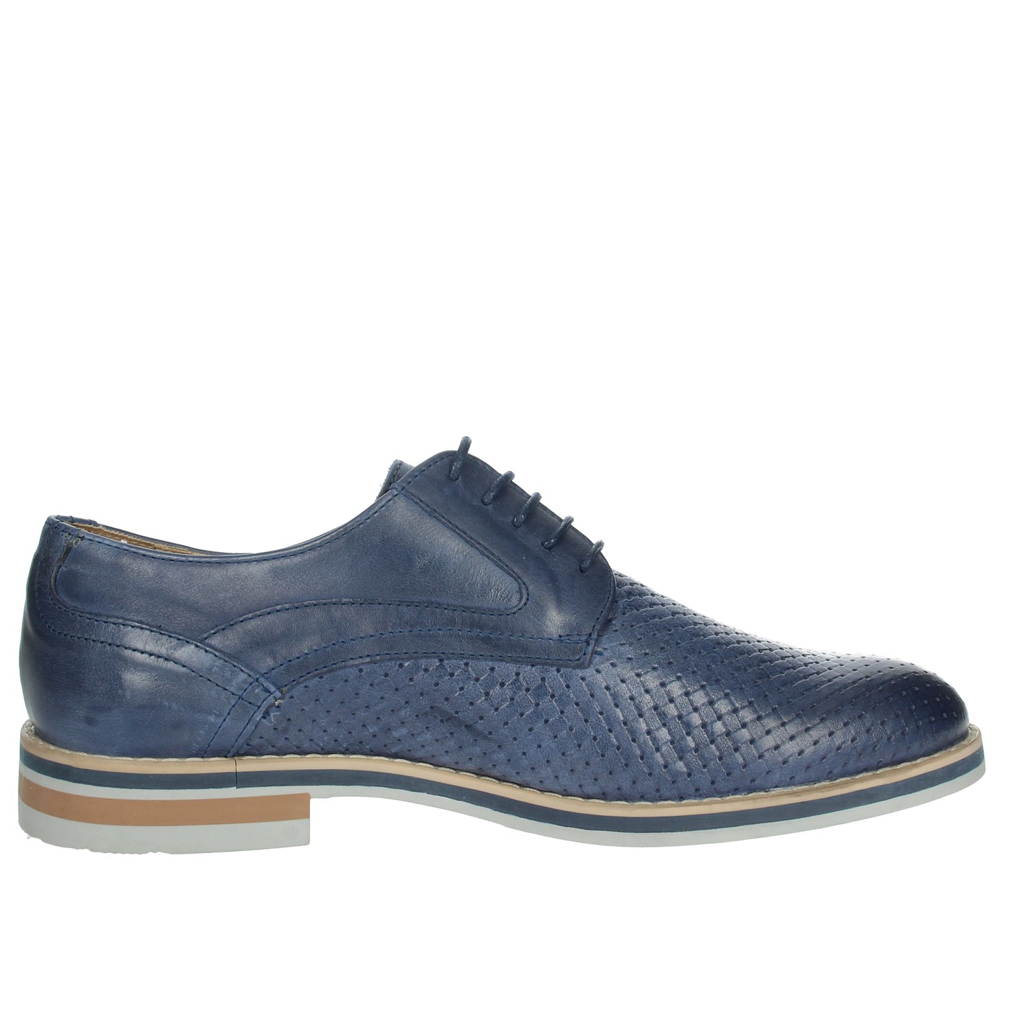 Genus Millennium Brogue Blue Genus Millennium Shoes Brogue Blue 14601
