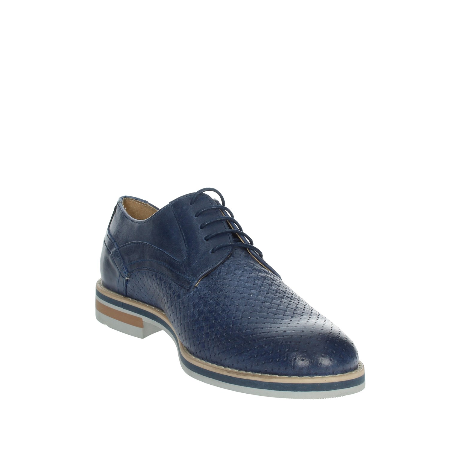 Genus Millennium Brogue Blue Genus Millennium Shoes Brogue Blue 14601