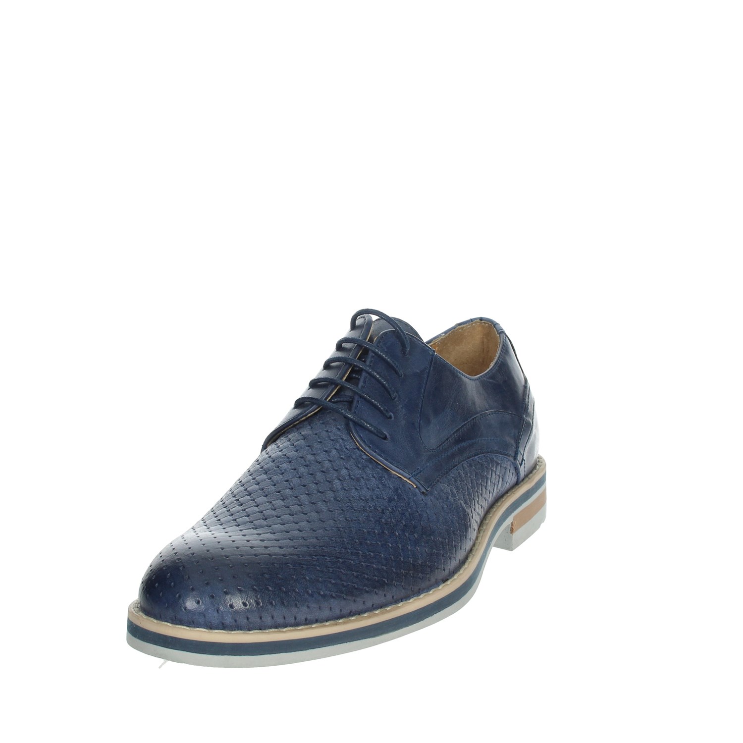 Genus Millennium Brogue Blue Genus Millennium Shoes Brogue Blue 14601