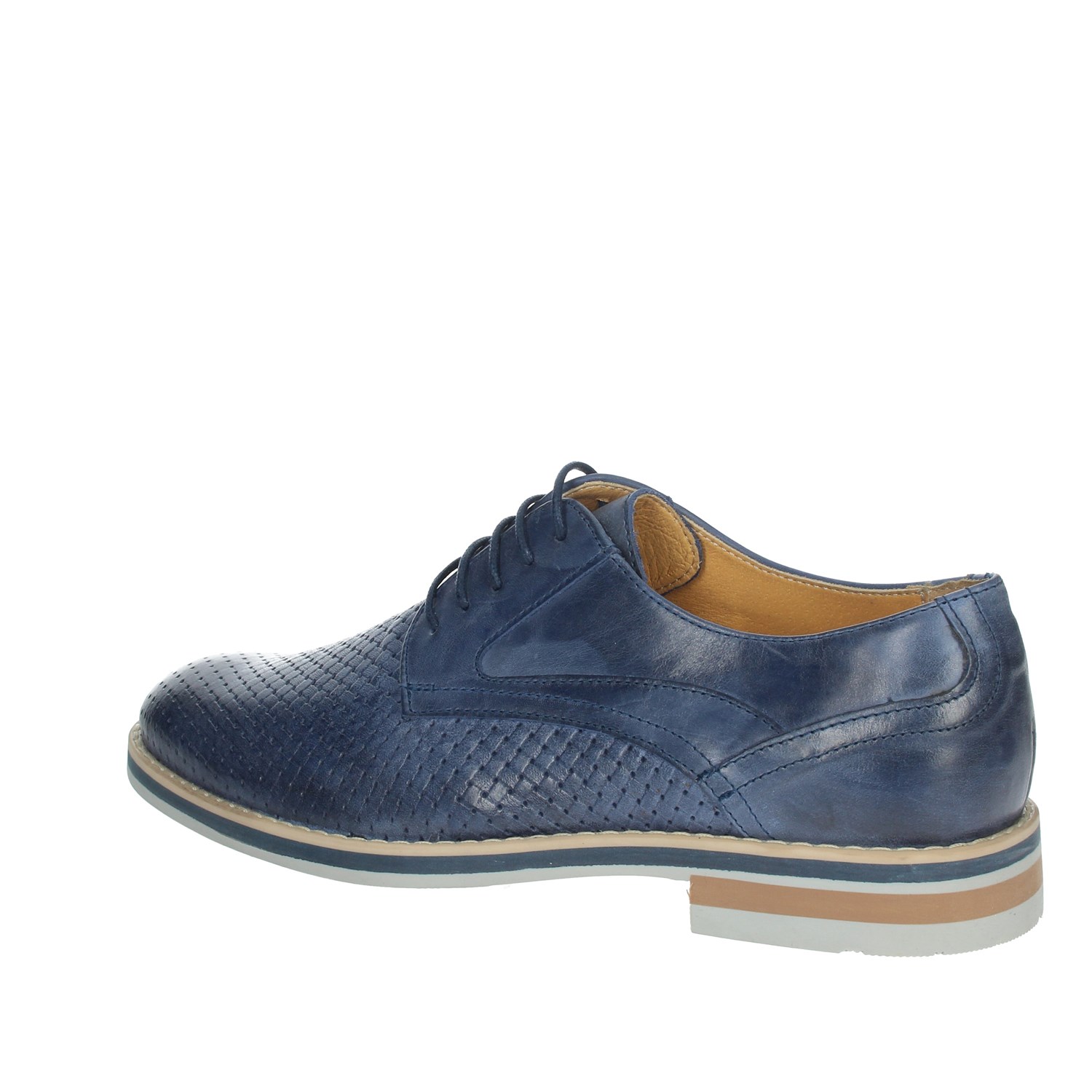 Genus Millennium Brogue Blue Genus Millennium Shoes Brogue Blue 14601