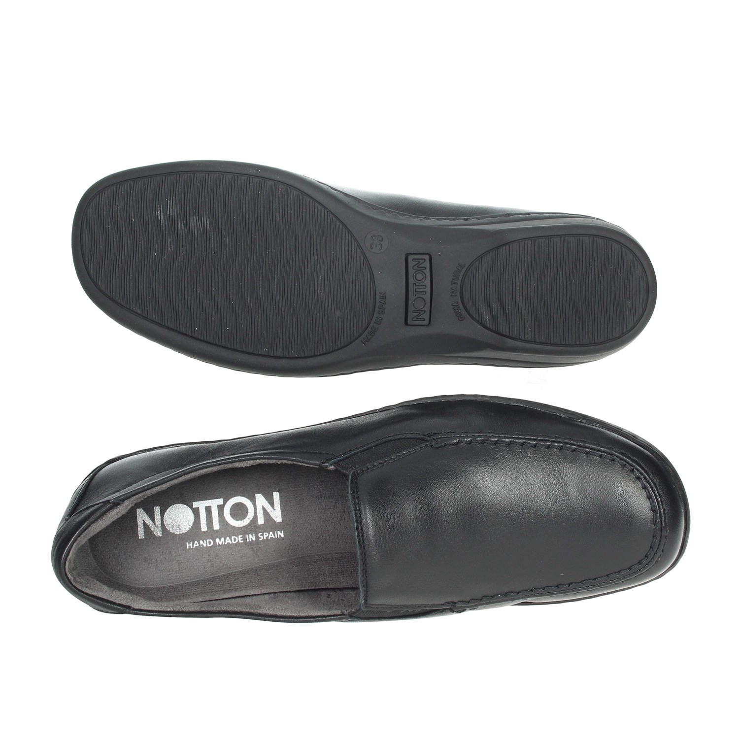 Notton Moccasin Black Notton Shoes Moccasin Black 2371