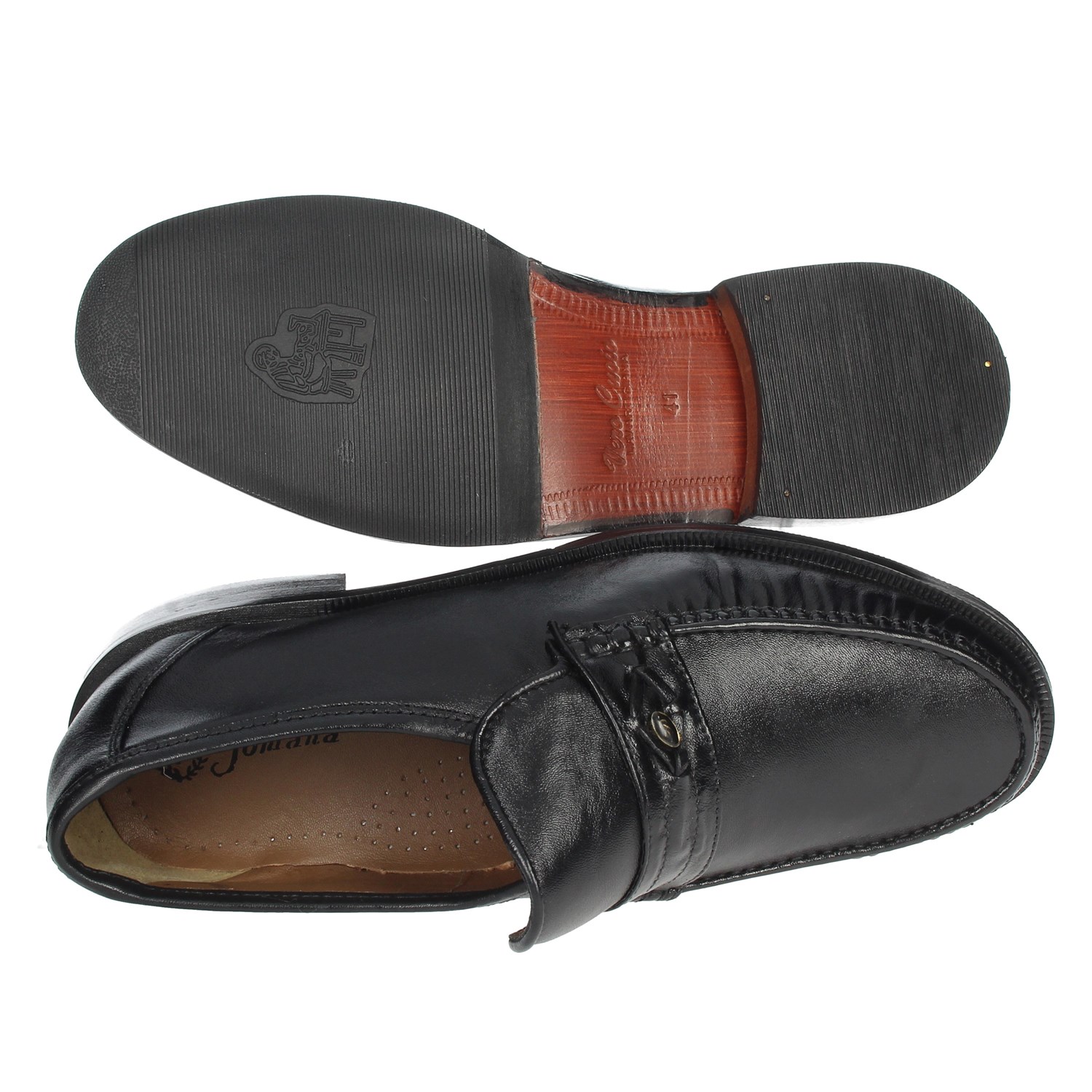 Fontana Moccasin Black Fontana Shoes Moccasin Black 1943-N