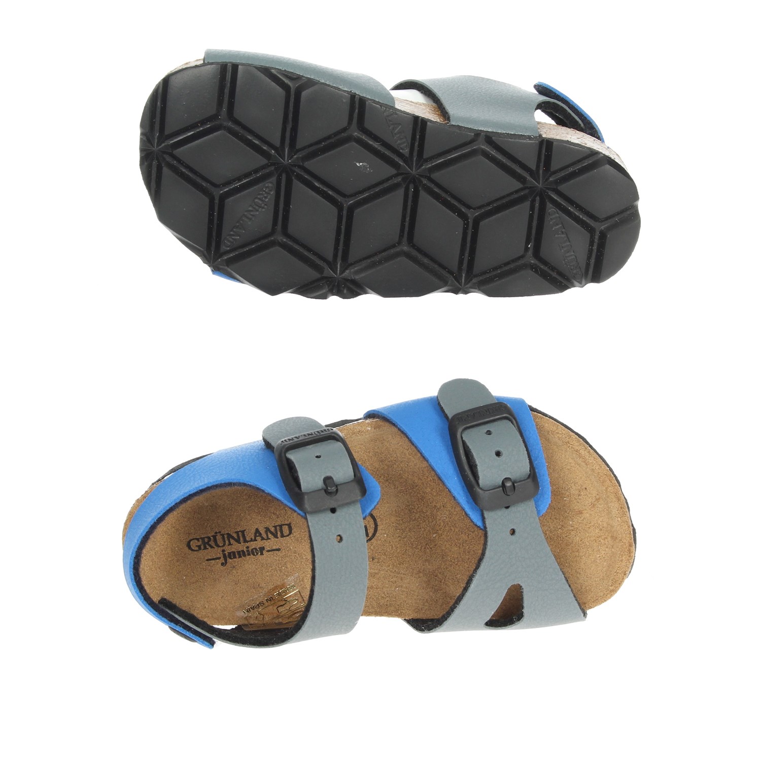 Grunland Sandal Blue/Grey Grunland Shoes Sandal Blue/Grey SB0025-40