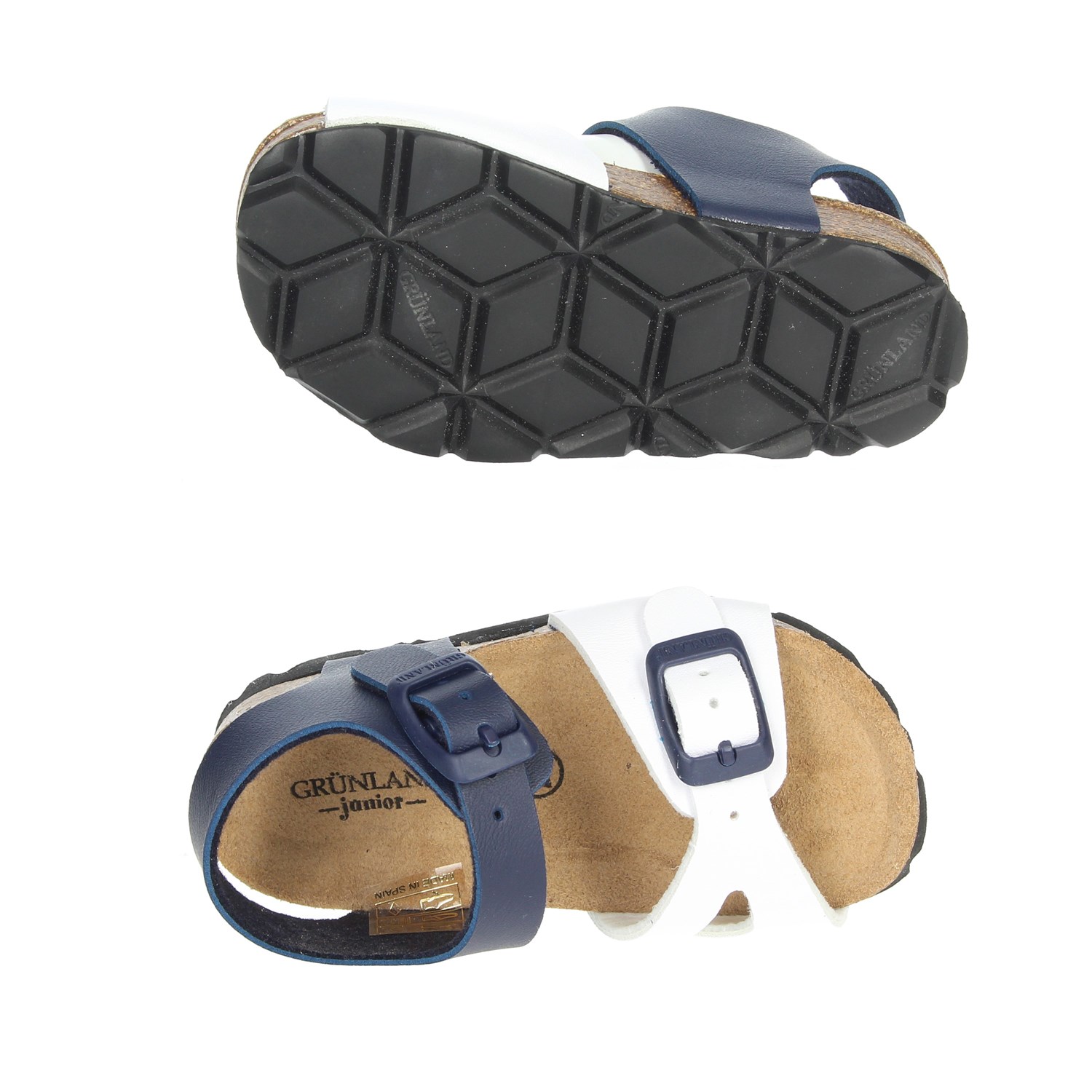 Grunland Sandal White/Blue Grunland Shoes Sandal White/Blue SB0027-40