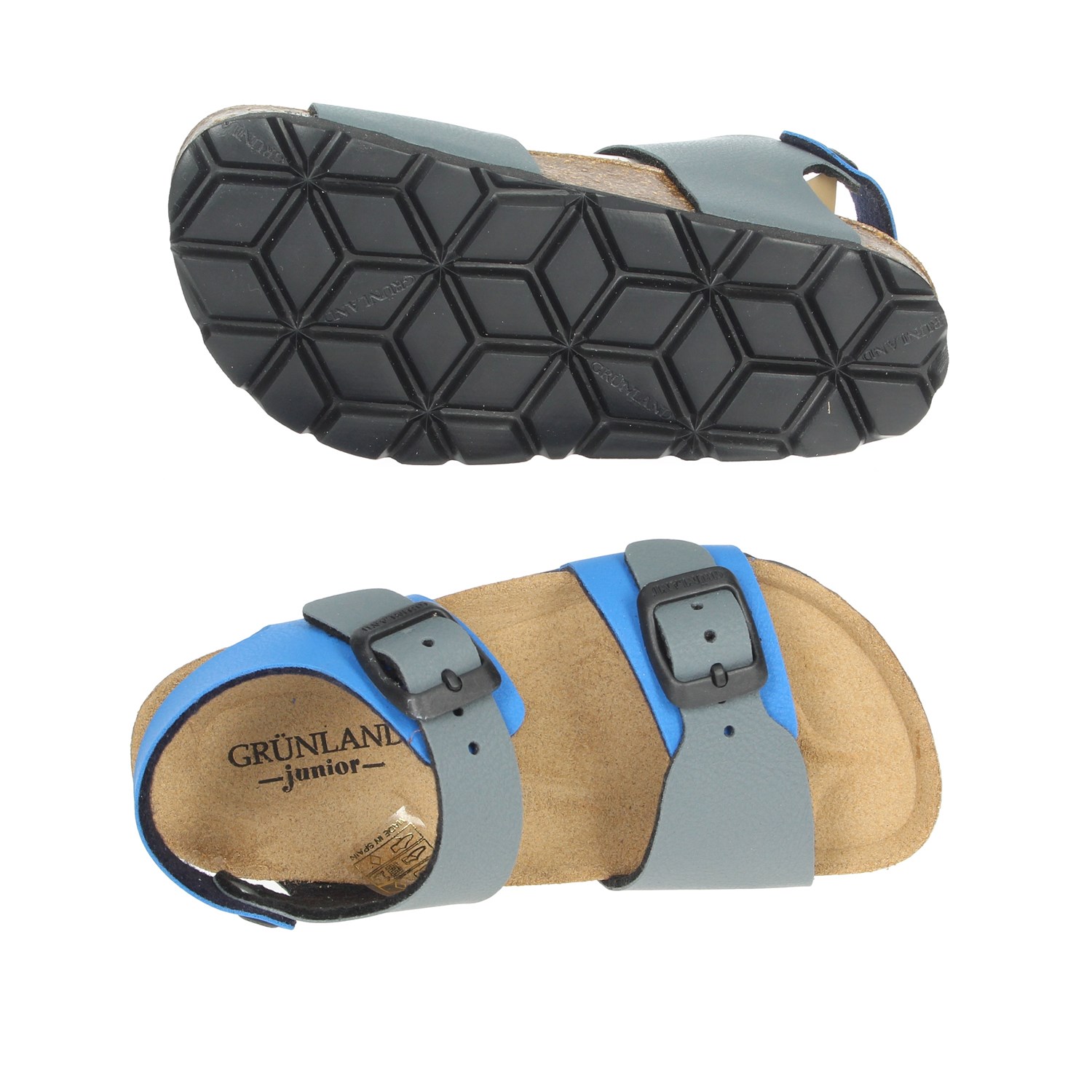 Grunland Sandal Grey/Blue Grunland Shoes Sandal Grey/Blue SB0901-40
