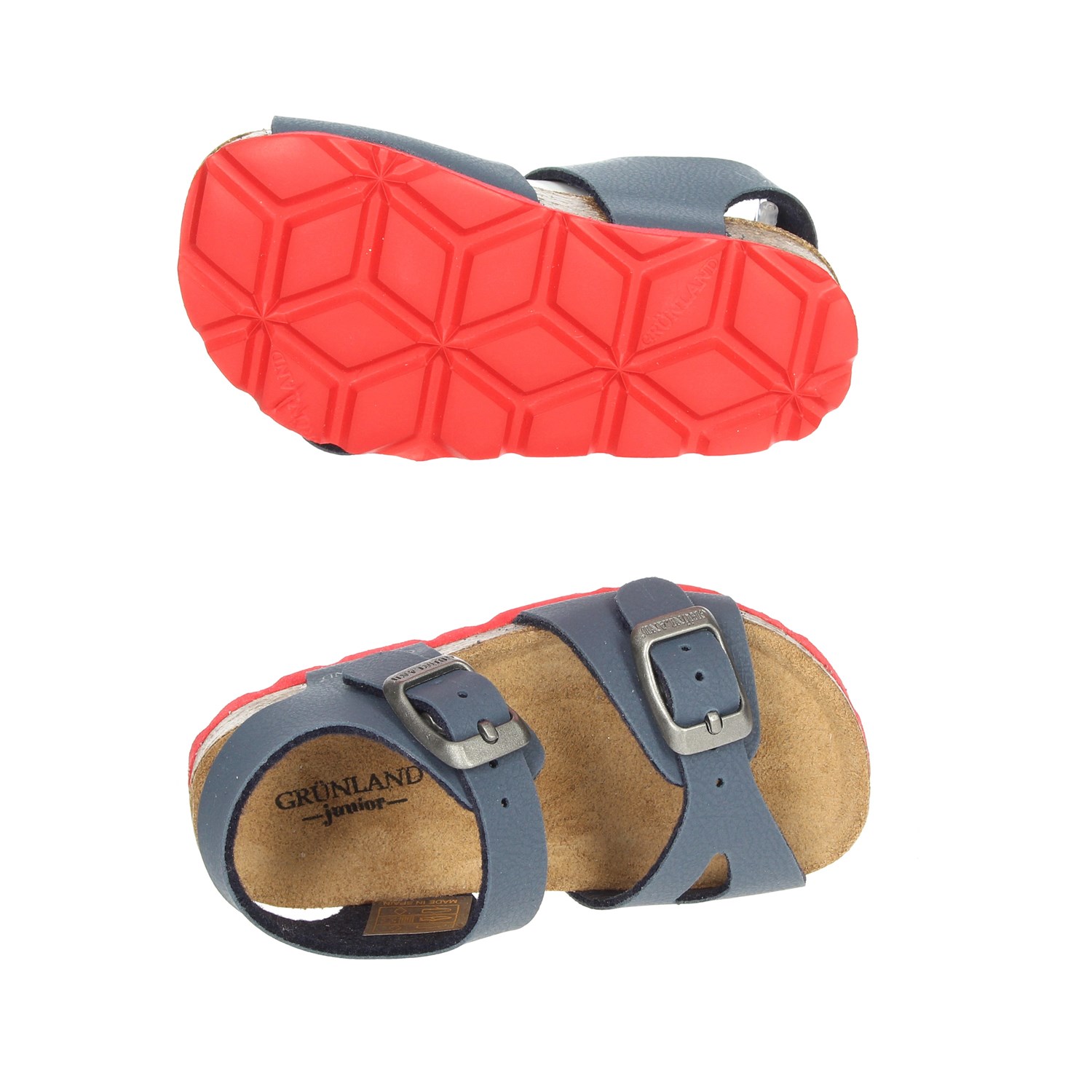 Grunland Sandal Blue/Red Grunland Shoes Sandal Blue/Red SB0025-40
