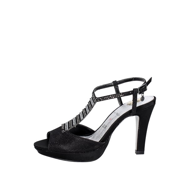 O6 Shoes Heeled Sandals Black SA0443