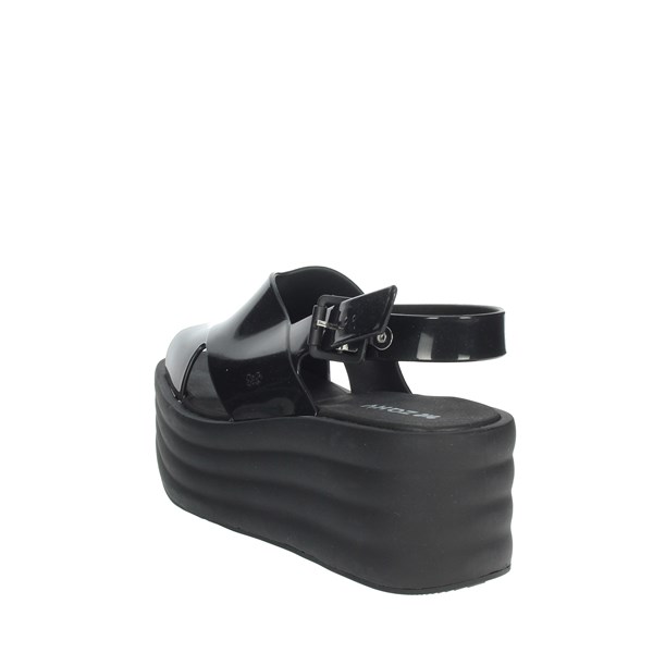 Zaxy Shoes Platform Sandals Black 17367