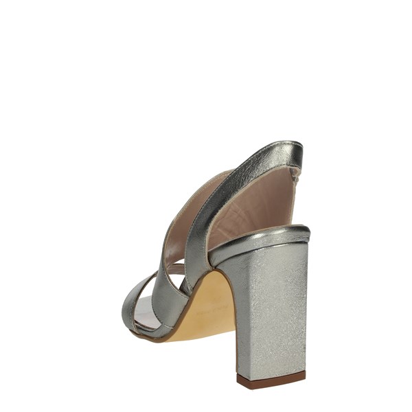 Paola Ferri Shoes Heeled Sandals Platinum  D5244
