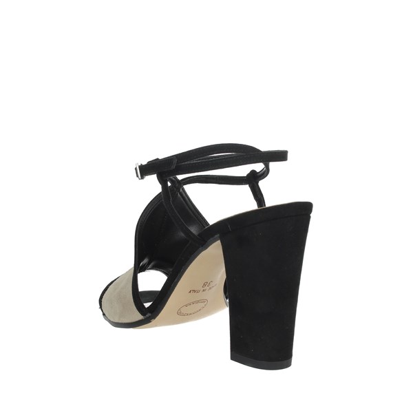 Linea Uno Shoes Heeled Sandals Black/Beige F418SP