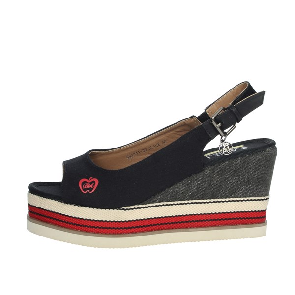Baci & Abbracci Shoes Platform Sandals Black SS1711-32