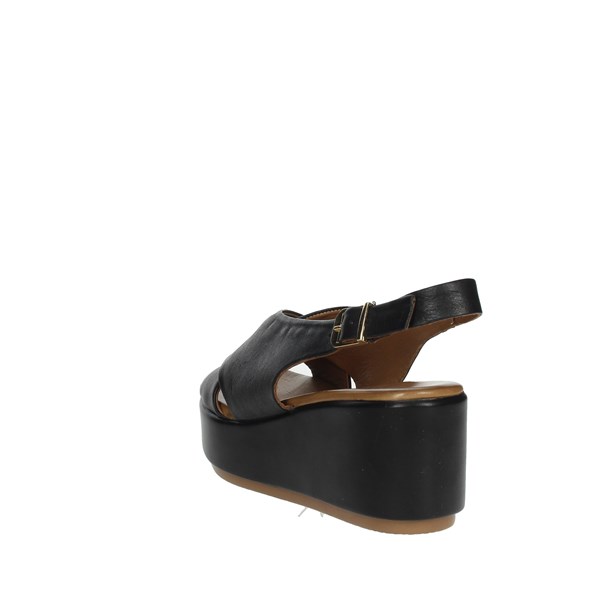 Donna Style Shoes Sandal Black 19-722