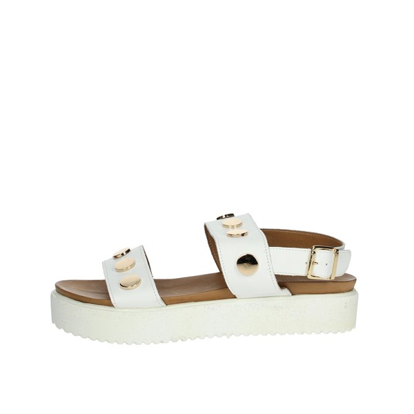 Donna Style Shoes Sandal White 19-335