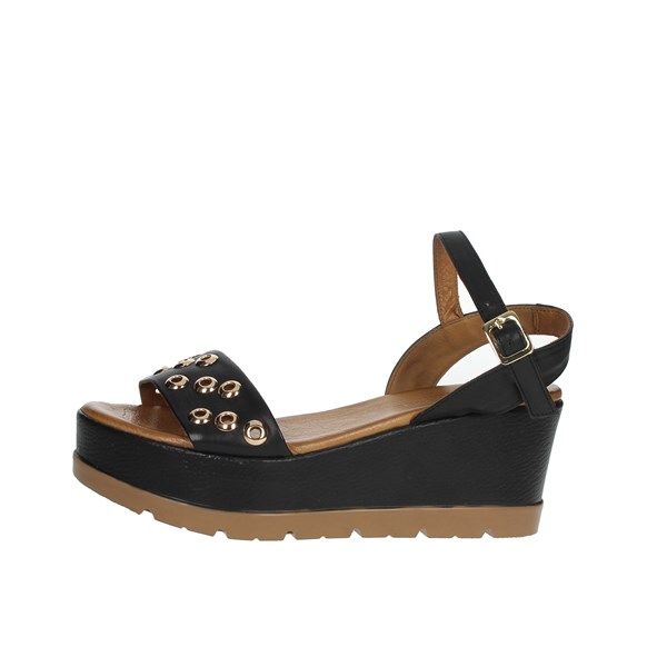 Donna Style Shoes Sandal Black 19-5008
