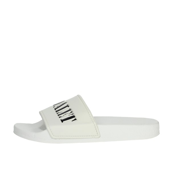 Adalet Shoes Flat Slippers White AD1000