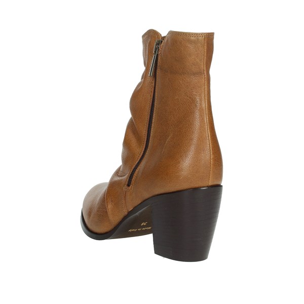 Elena Del Chio Shoes Heeled Ankle Boots Brown leather 5803