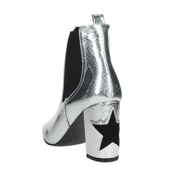 Shop Art Shoes Heeled Ankle Boots Silver 20576S