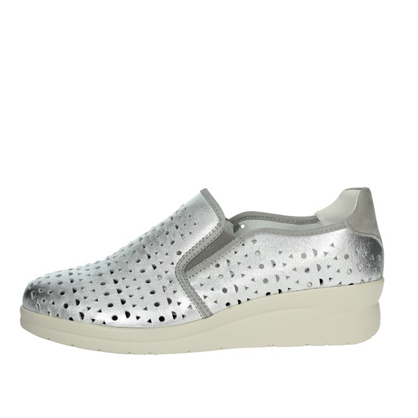 Riposella Shoes Slip-on Shoes Silver 75509