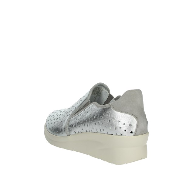 Riposella Shoes Slip-on Shoes Silver 75509
