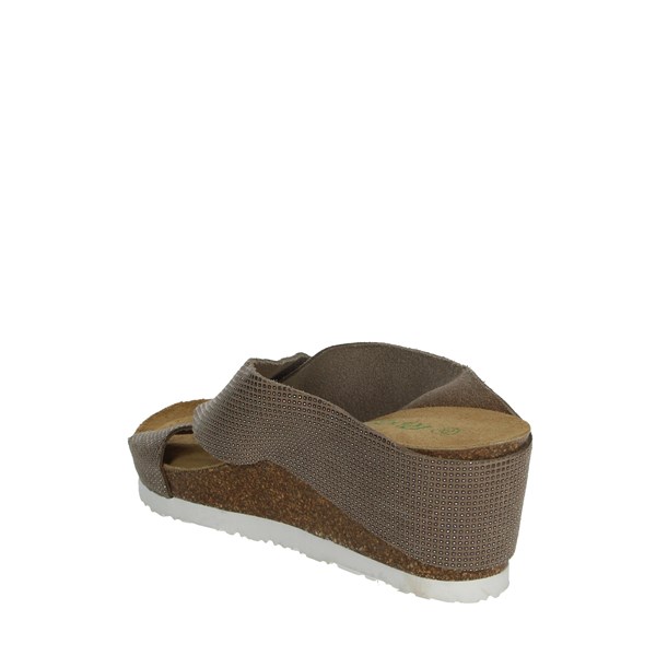 Riposella Shoes Platform Slippers Brown Taupe C81