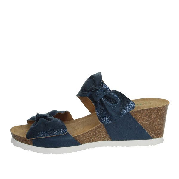 Riposella Shoes Platform Slippers Blue C161