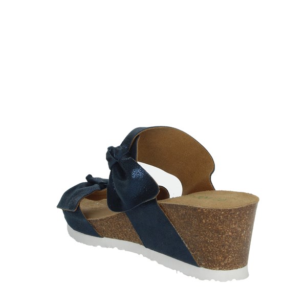 Riposella Shoes Platform Slippers Blue C161