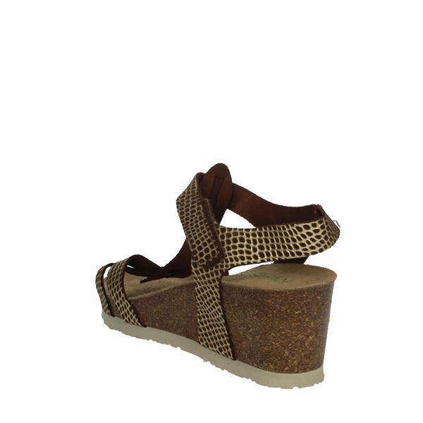 Riposella Shoes Platform Sandals Bronze  C147