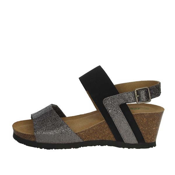 Riposella Shoes Platform Sandals Charcoal grey C182