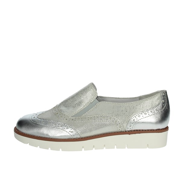 Riposella Shoes Moccasin Silver C248