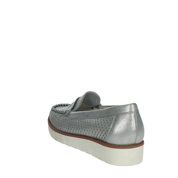 Riposella Shoes Moccasin Silver C251