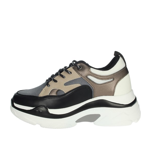 Roccobarocco Shoes Sneakers Black/Beige RBSC4EX01