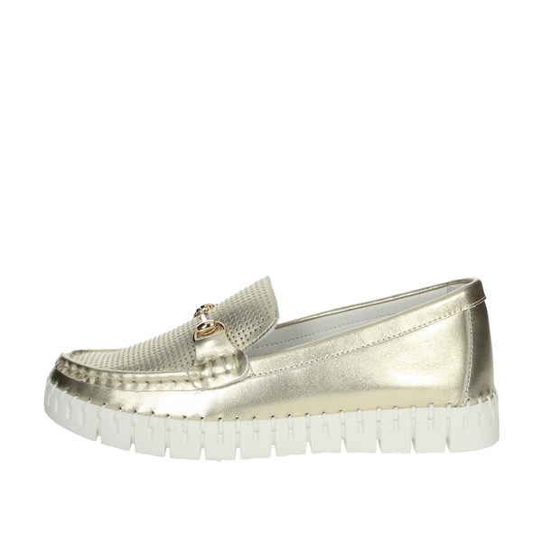 Nina Capri Shoes Moccasin Platinum  DALIA