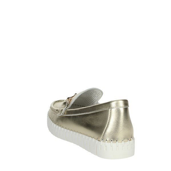 Nina Capri Shoes Moccasin Platinum  DALIA
