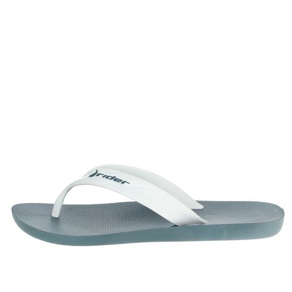 Rider Shoes Flip Flops White/Blue 81666