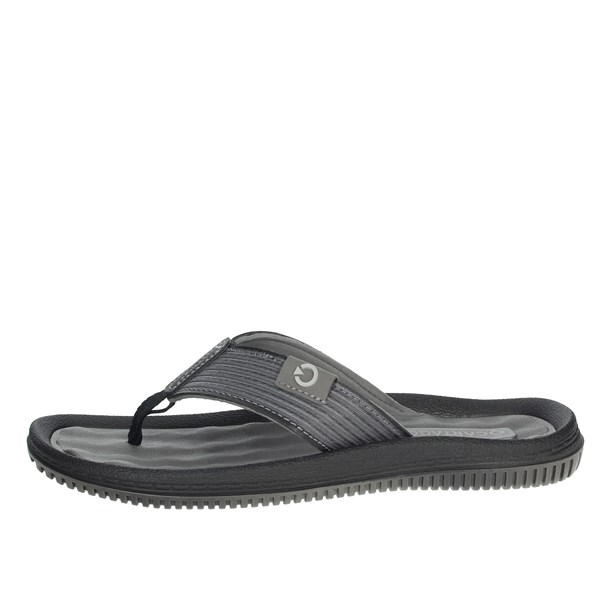 Cartago Shoes Flip Flops Grey/Black 82614