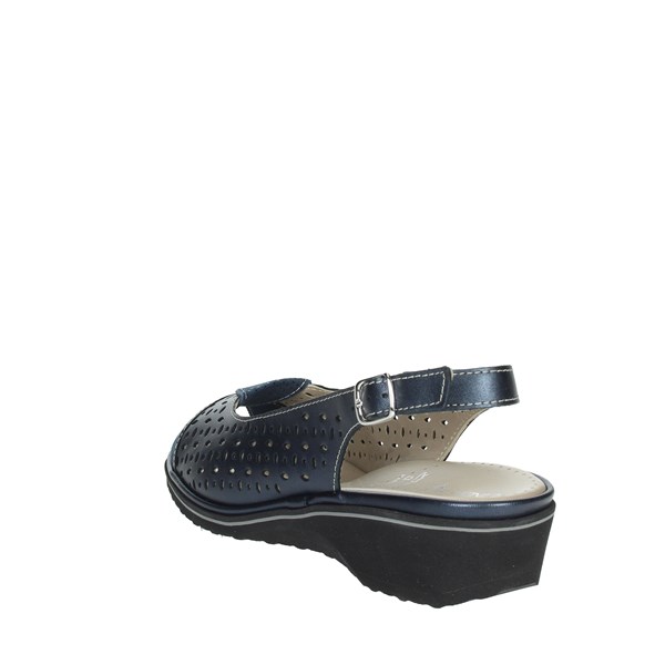 Cinzia Soft Shoes Flat Sandals Blue IP1ALFA-PM