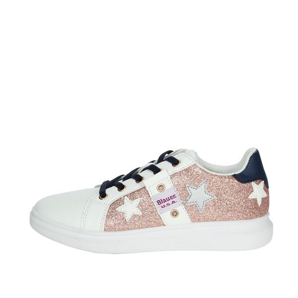 Blauer Shoes Sneakers White/Light dusty pink S0JASMINE01